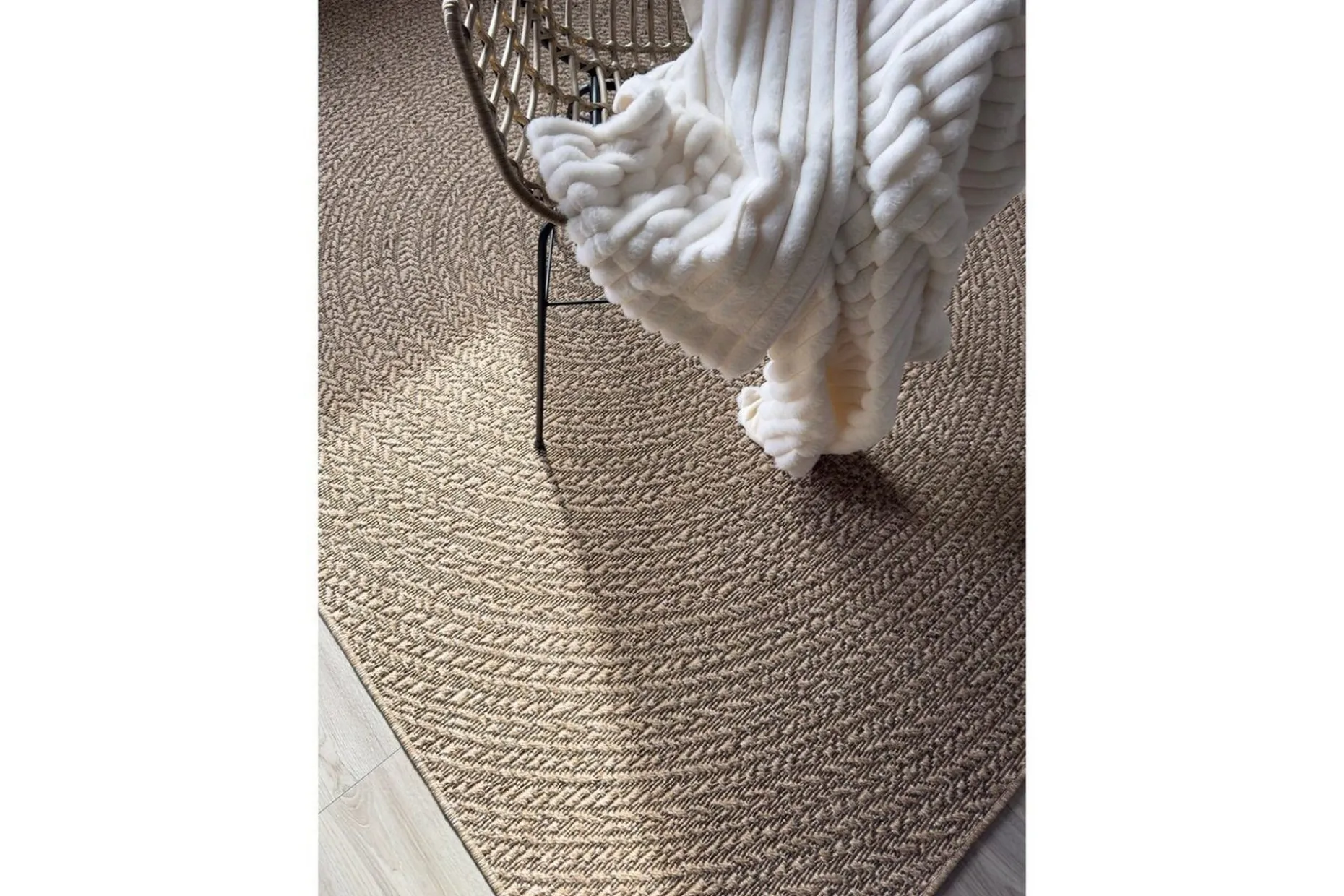 Wiltonmatta Natural Circle 200x290 cm