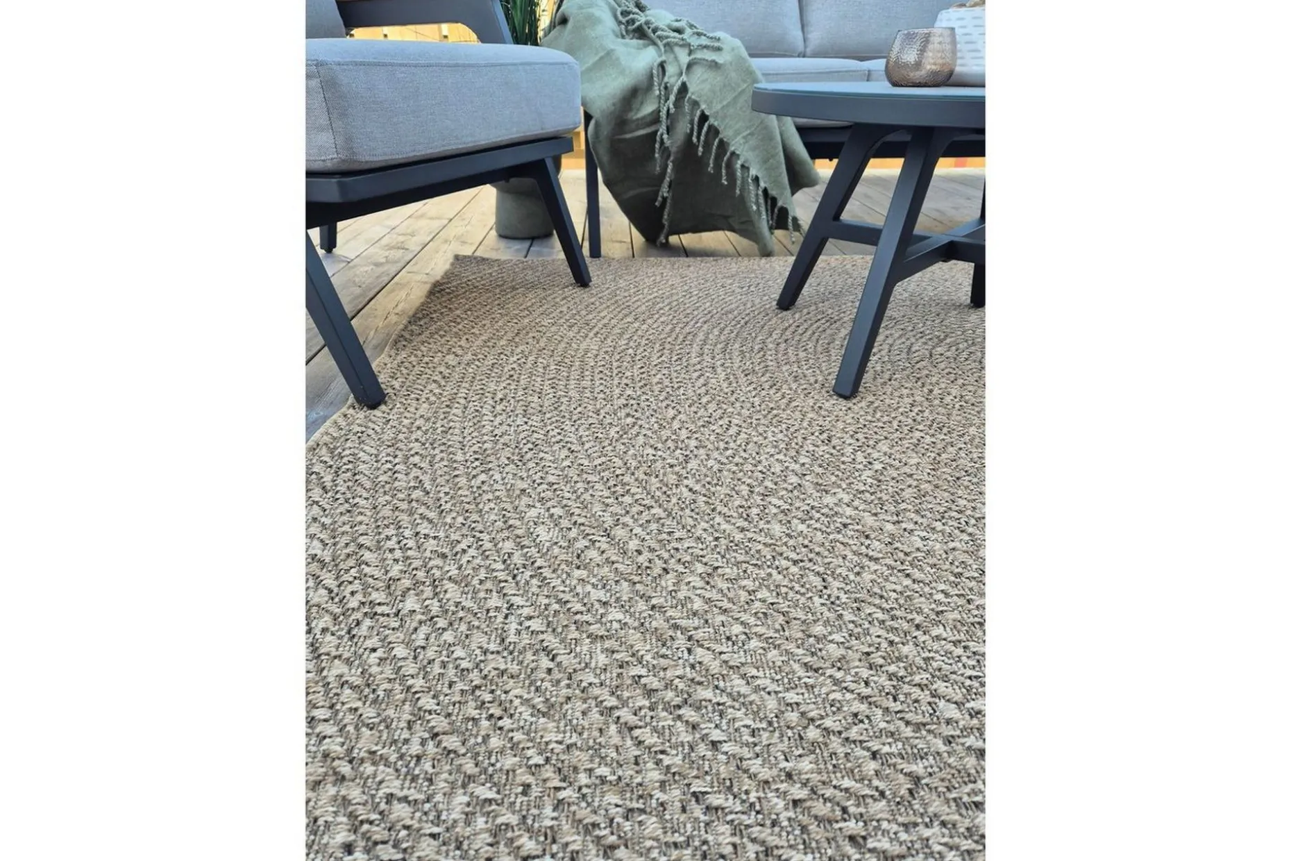 Wiltonmatta Natural Circle 200x290 cm