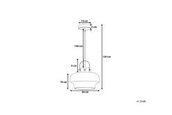 Wiltz Taklampa 20 cm