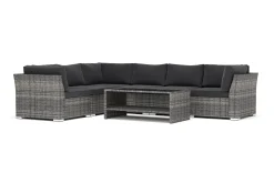Wisconsin utomhus L-soffa 6-sits vändbar