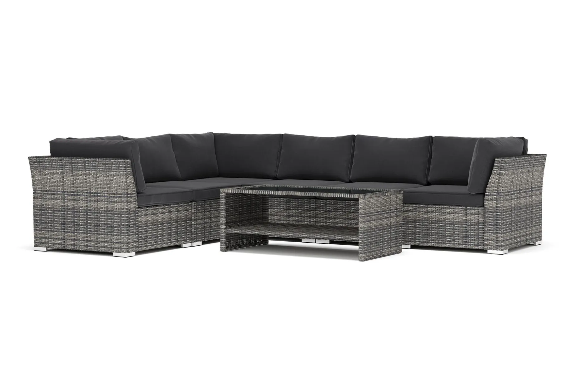 Wisconsin utomhus L-soffa 6-sits vändbar