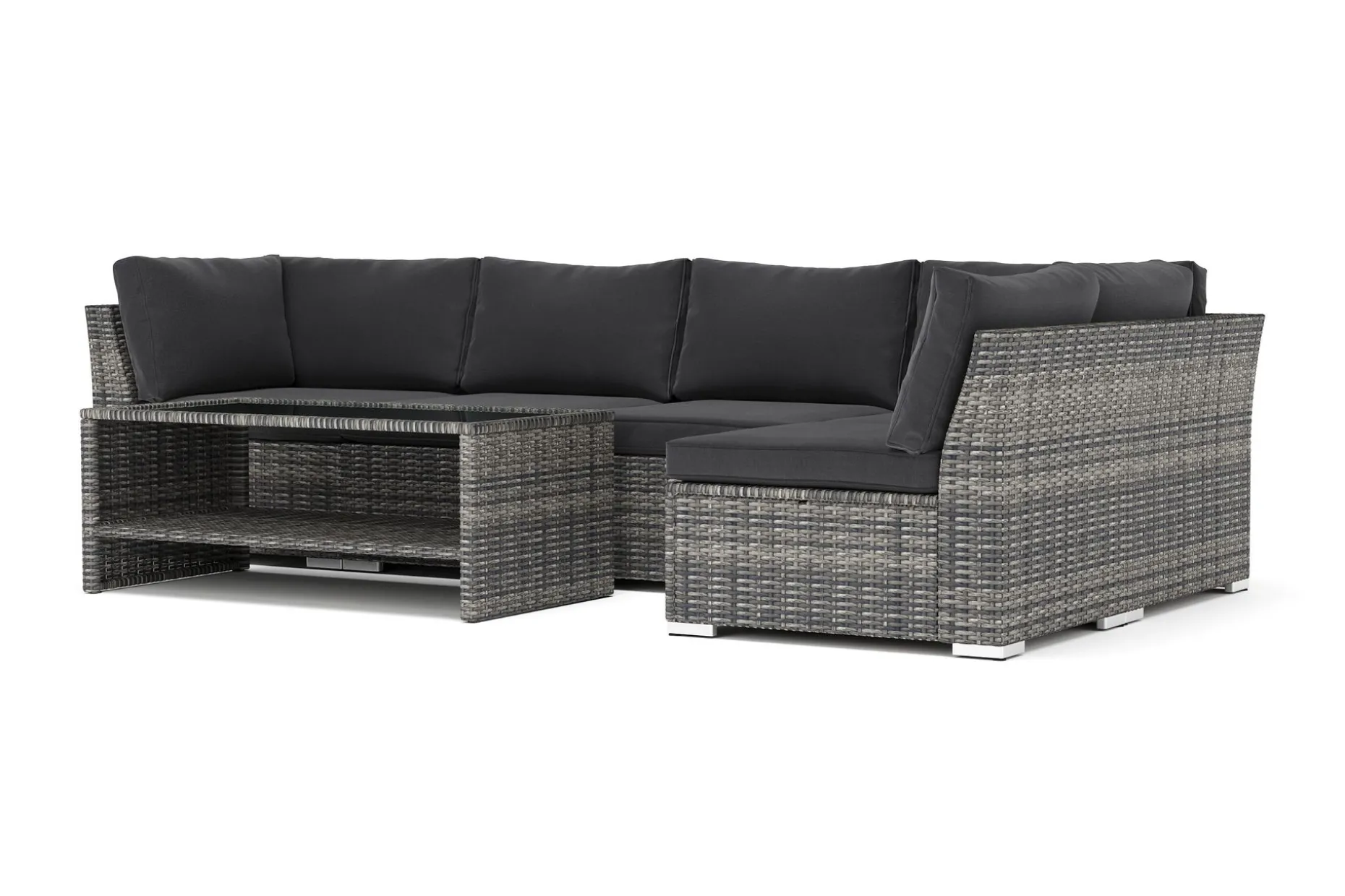 Wisconsin utomhus L-soffa 5-sits vändbar