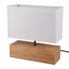 Woody bordslampa 12X30cm E27 trä/ vit