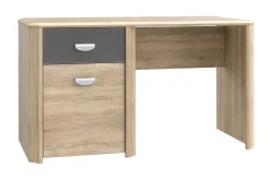 Yazmene Skrivbord 130 cm med Förvaring Låda + Skåp